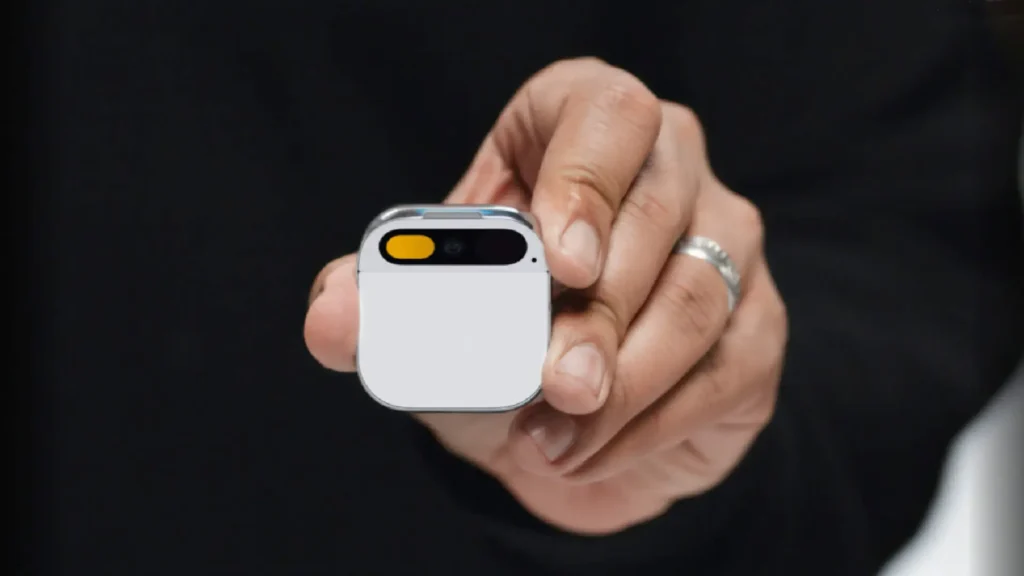 Humane AI Pin with laser projection and built-in AI assistant 2025
